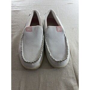 DC Shoes Women's Villain SE Skateboard Comfortable Slip On White Shoes  - Size 7